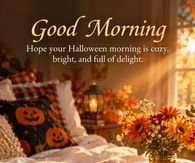 Good Morning Hope Your Halloween Morning Is Cozy Bright And Full Of Delight
